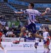 Adrià Martínez, en un lance de la primera jornada contra el Huesca