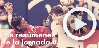 Los resumenes de la 8ª jornada de Liga