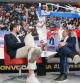 Jorge Garbajosa, presidente de la FEB, junto a Sergio Scariolo, seleccionador español