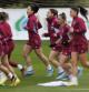 Entrenamiento de la selección femenina en Las Rozas de cara a los partidos de la Nations League