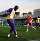 Rüdiger, en el entrenamiento de este jueves