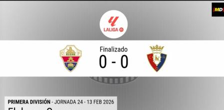 Resumen en datos del Elche - Osasuna