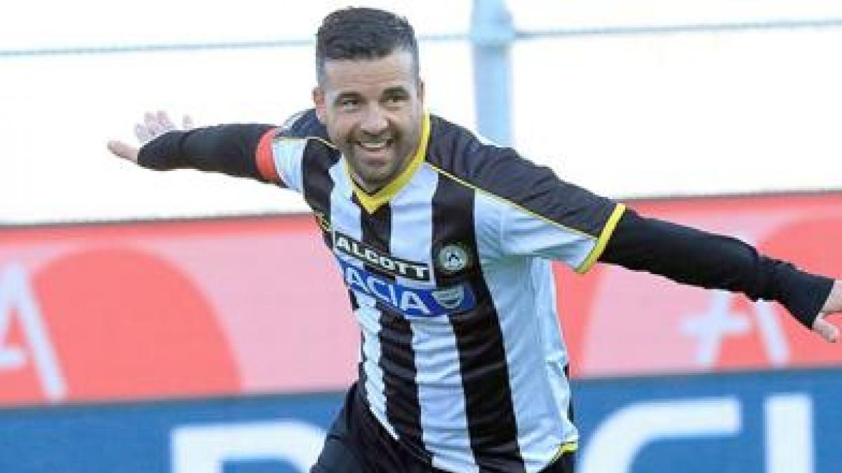 El legendario Di Natale vibra con el liderato del Udinese