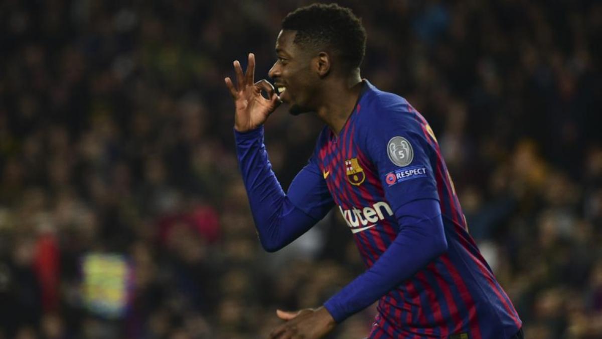 Dembélé, protagonista del último Barça-Tottenham