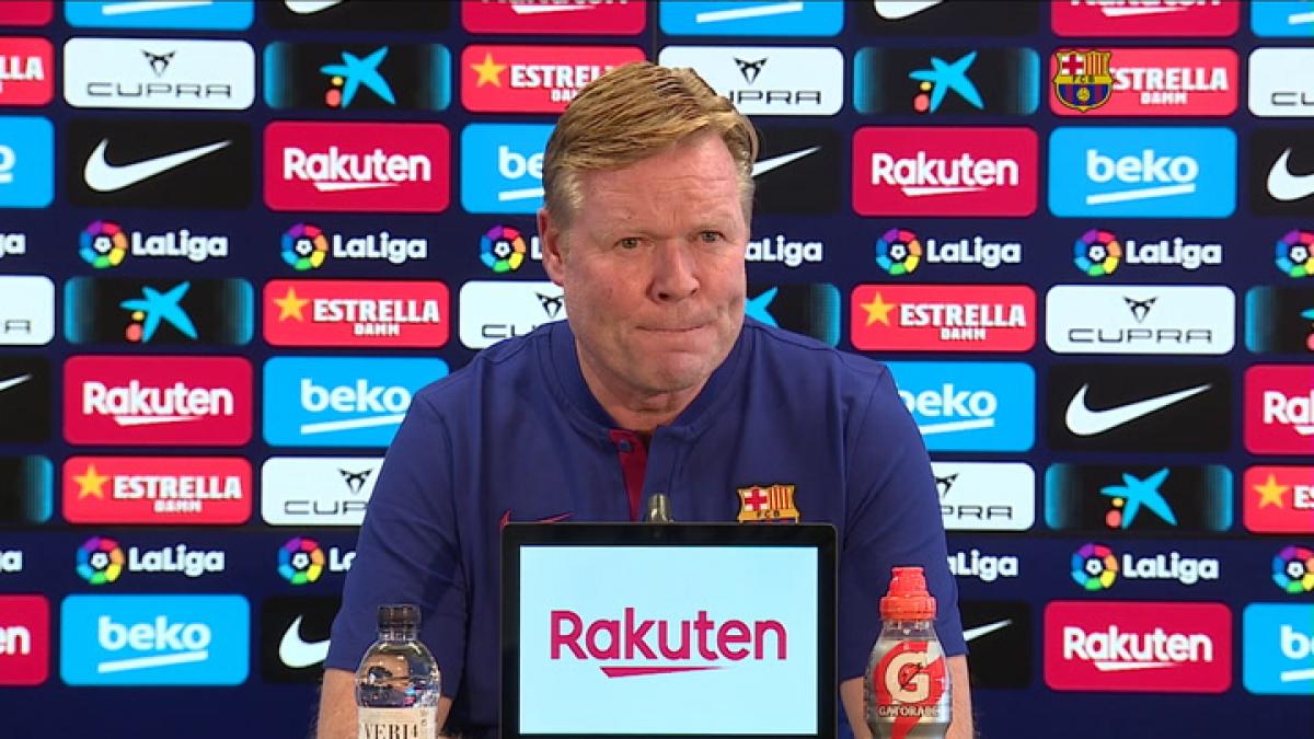 Rueda de prensa de Koeman, en directo hoy