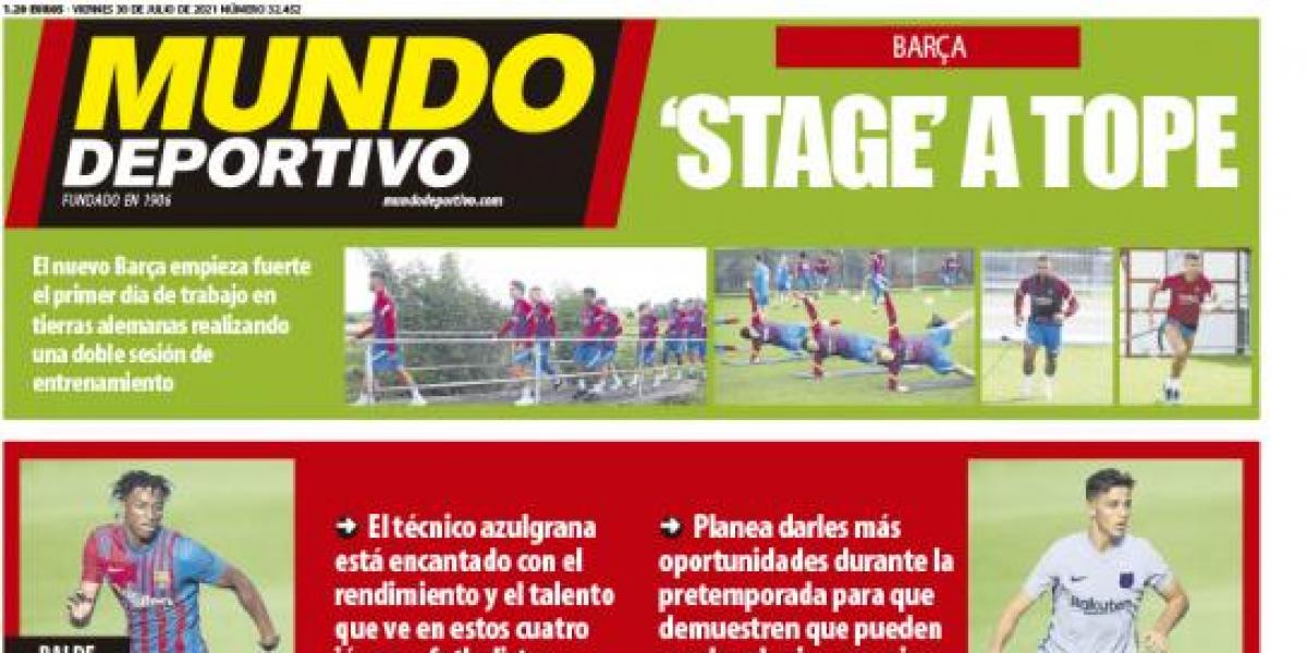 Las portadas del viernes 30 de julio