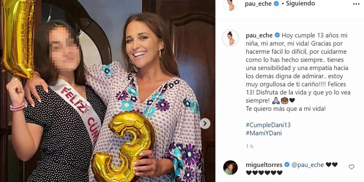 Paula Echevarría felicita emocionada a su hija en su 13 cumpleaños