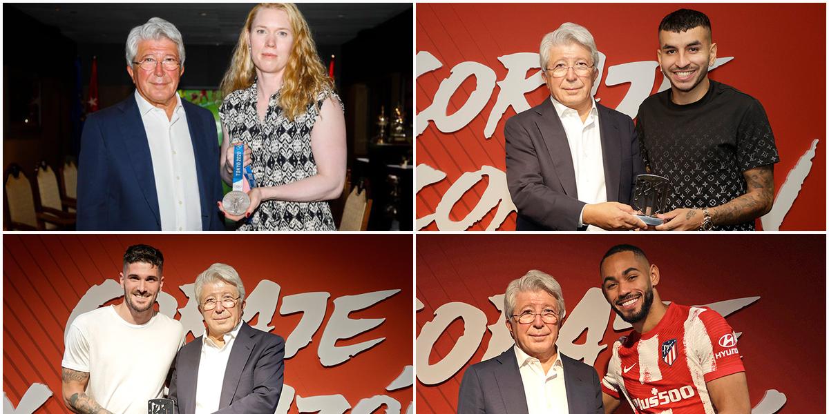 Detallazo del Atlético con sus campeones