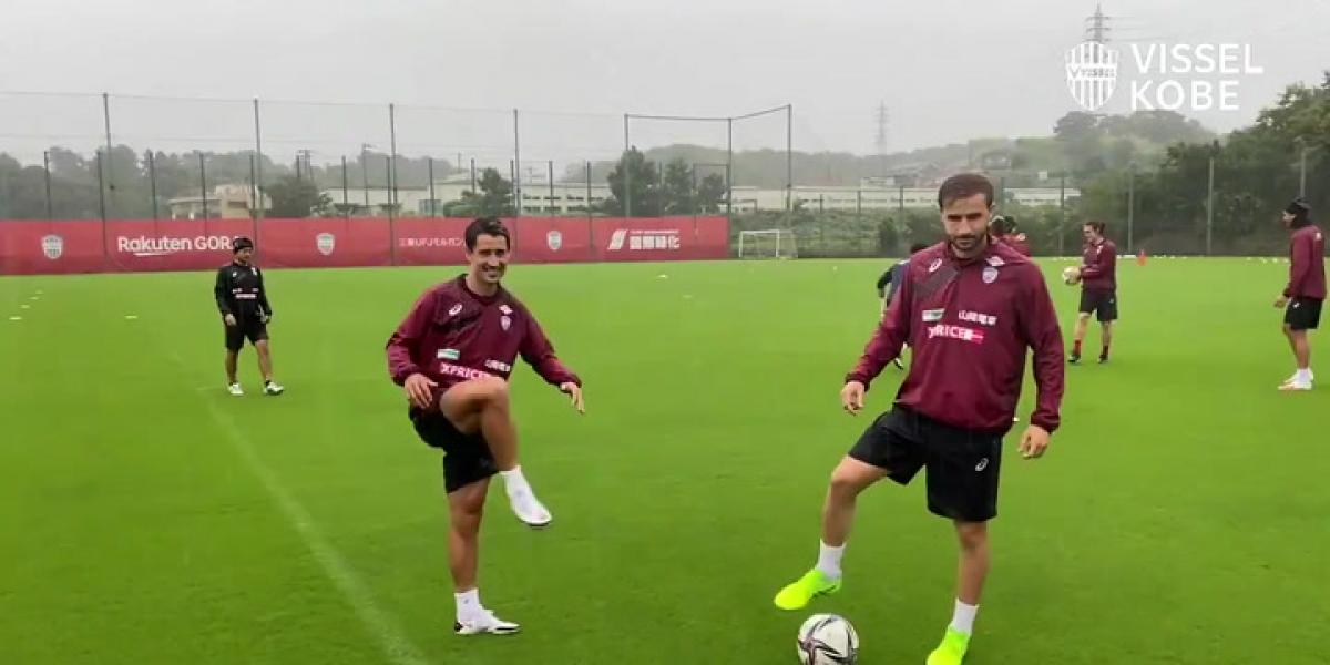 Bojan Krkic ya entrena con el Vissel Kobe de Iniesta y Sergi Samper