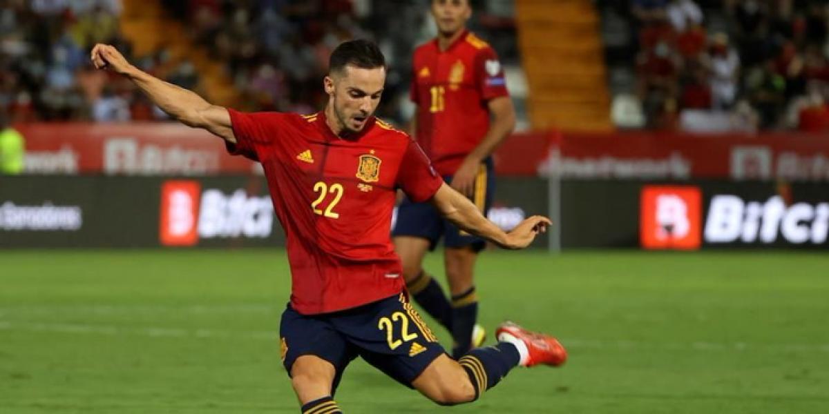 España-Georgia. Gol de Sarabia 4-0