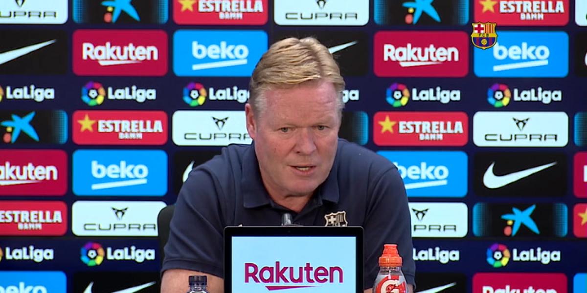 FC Barcelona: Rueda de prensa de Agüero y Koeman, en directo