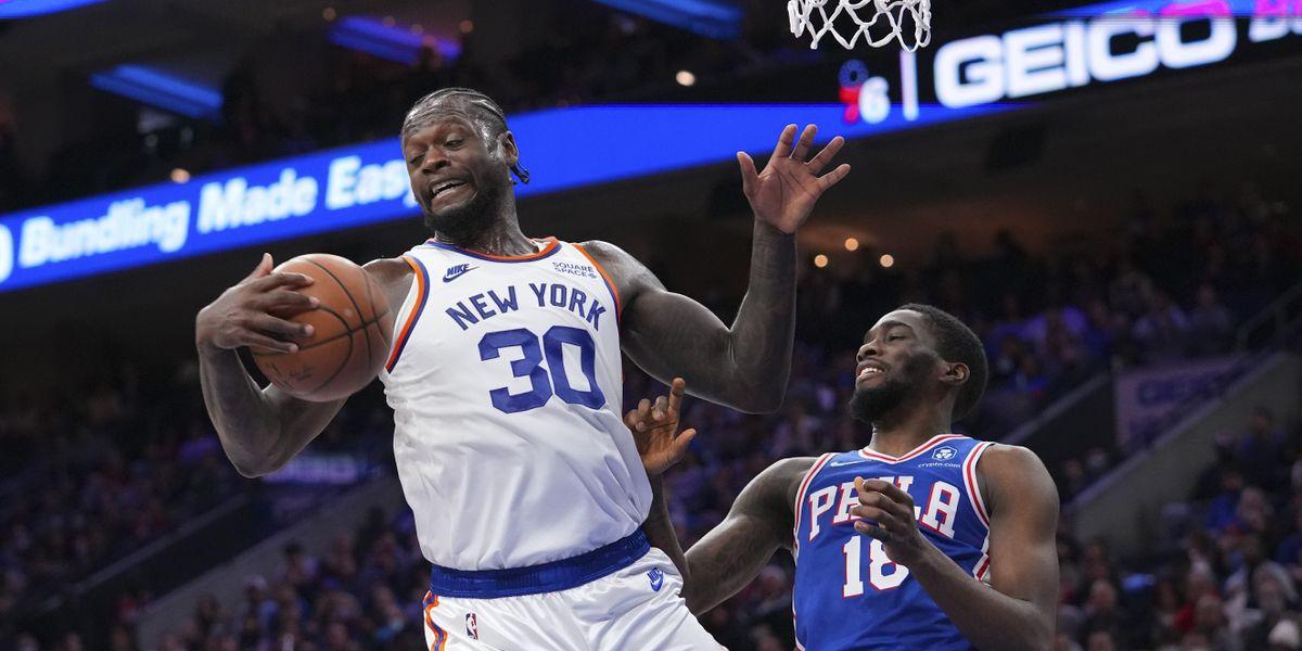 Los Knicks se aprovechan de unos Sixers plagados de bajas