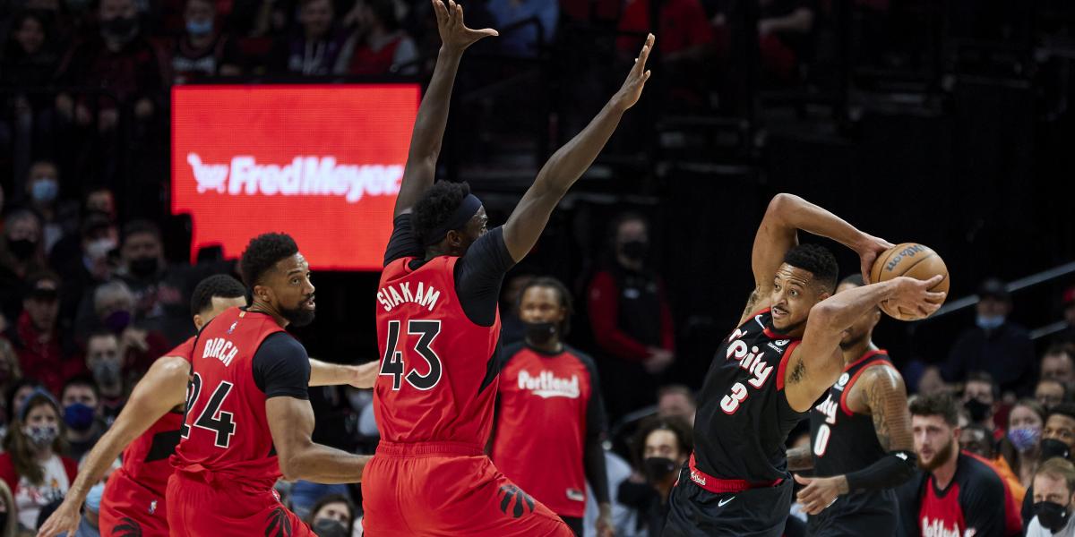 Los Blazers se aprovechan de unos Raptors sin piernas y sin banquillo