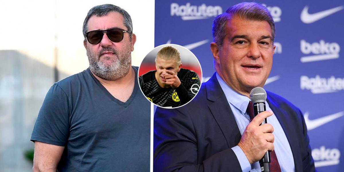 Laporta se reúne con el agente de Haaland en Turín