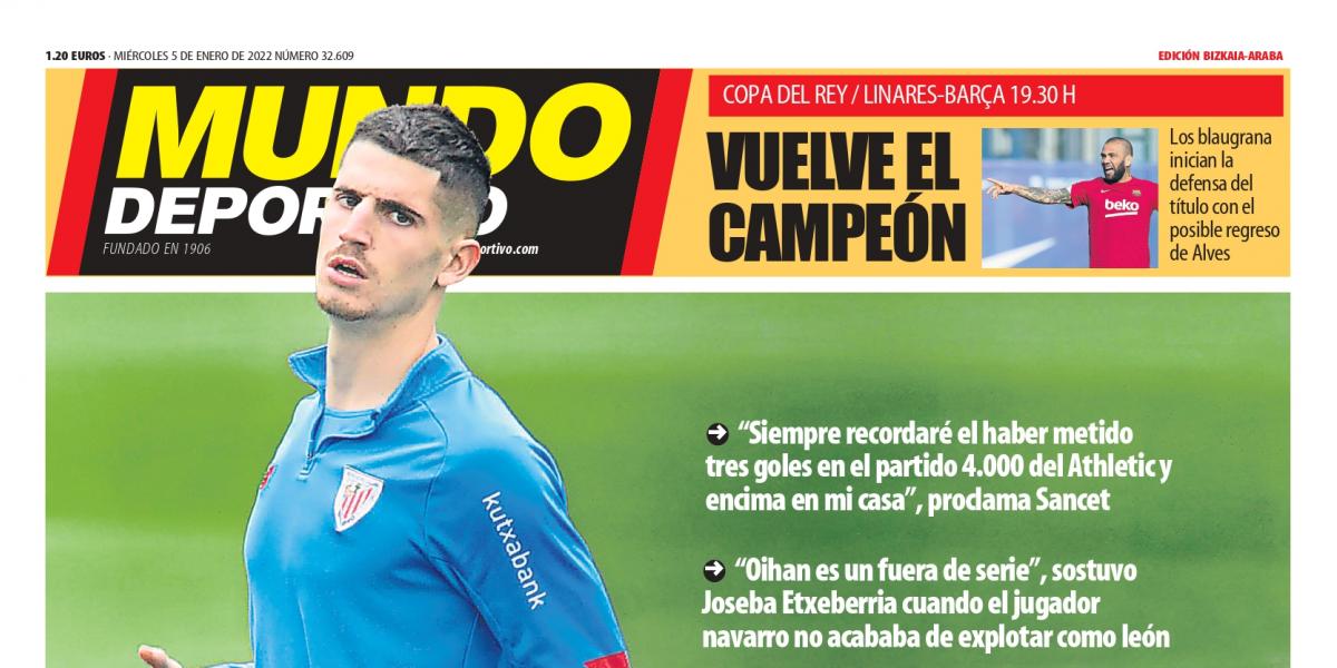 Portada de MD Bizkaia-Araba de hoy miércoles