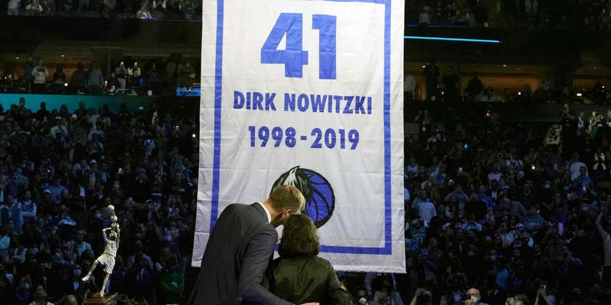 Un 41 para la historia: Dallas retira el dorsal de Dirk Nowitzki
