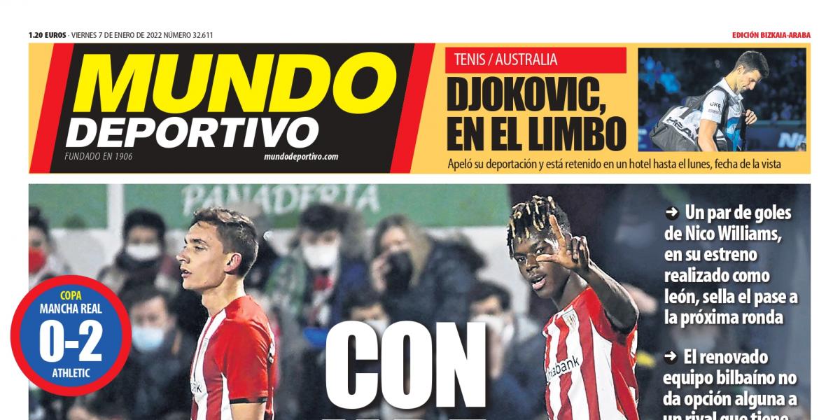 Portada de MD Bizkaia-Araba de hoy viernes
