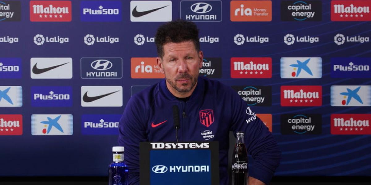 Rueda de prensa de Simeone, en directo