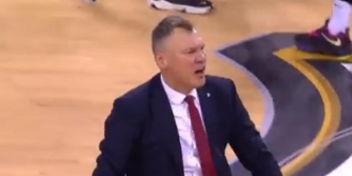 Jasikevicius, desatado celebrando la victoria
