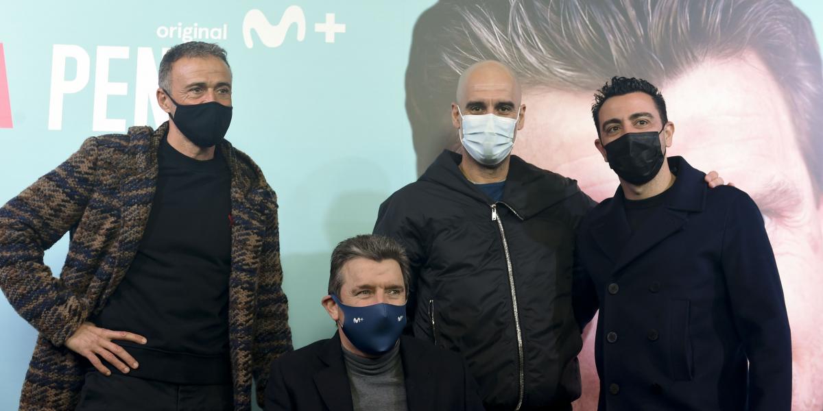 Unzué, arropado por Luis Enrique, Guardiola y Xavi en el preestreno de Vivir valELApena