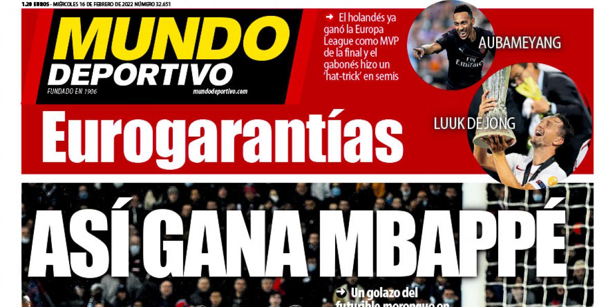 Portada Mundo Deportivo, miércoles 16 de febrero de 2022