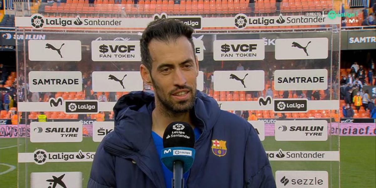 Busquets: Tener a Aubameyang en la plantilla, tras llegar libre, es un lujo