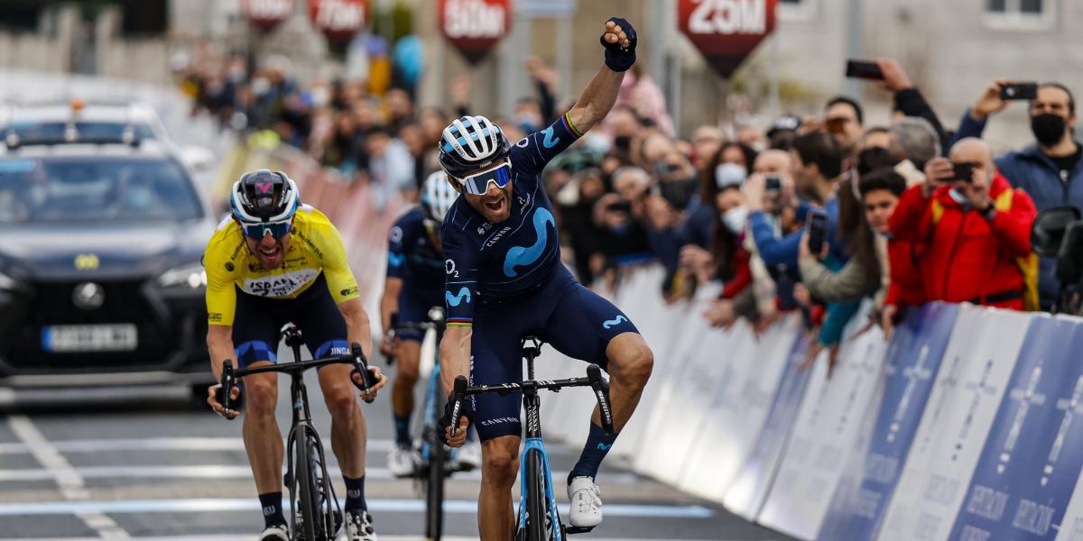 Alejandro Valverde dedica su triunfo al pueblo ucraniano