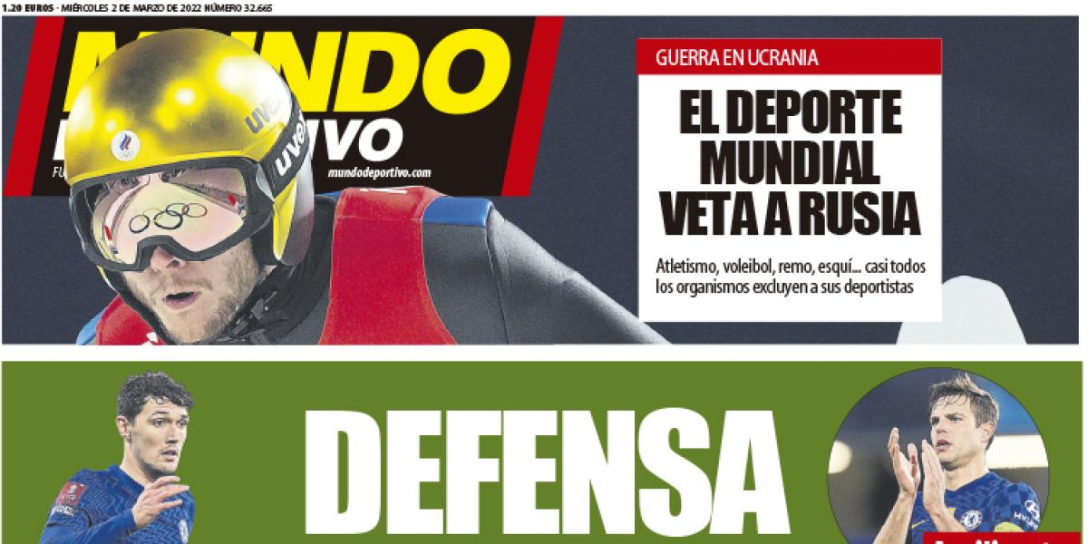 Portada de Mundo Deportivo del miércoles 2 de marzo de 2022