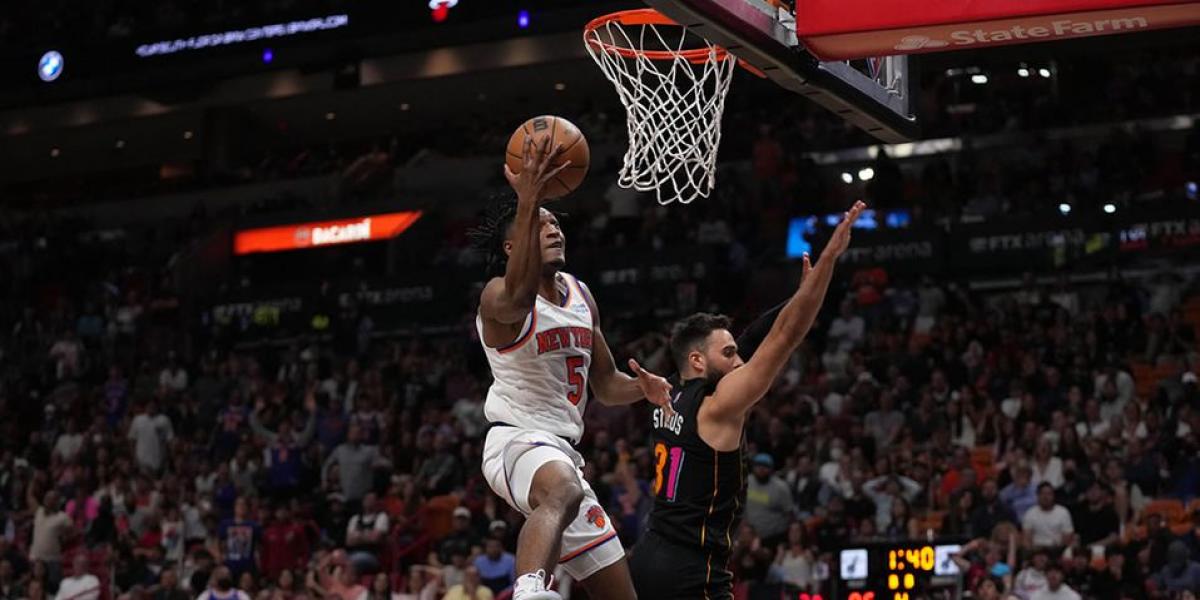 Los Heat naufragan ante los Knicks y ponen en peligro su liderato en el Este