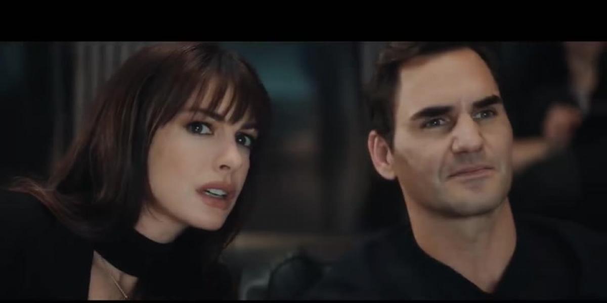 Federer y su momentazo con Anne Hathaway: No puedo creer que me convencieras...