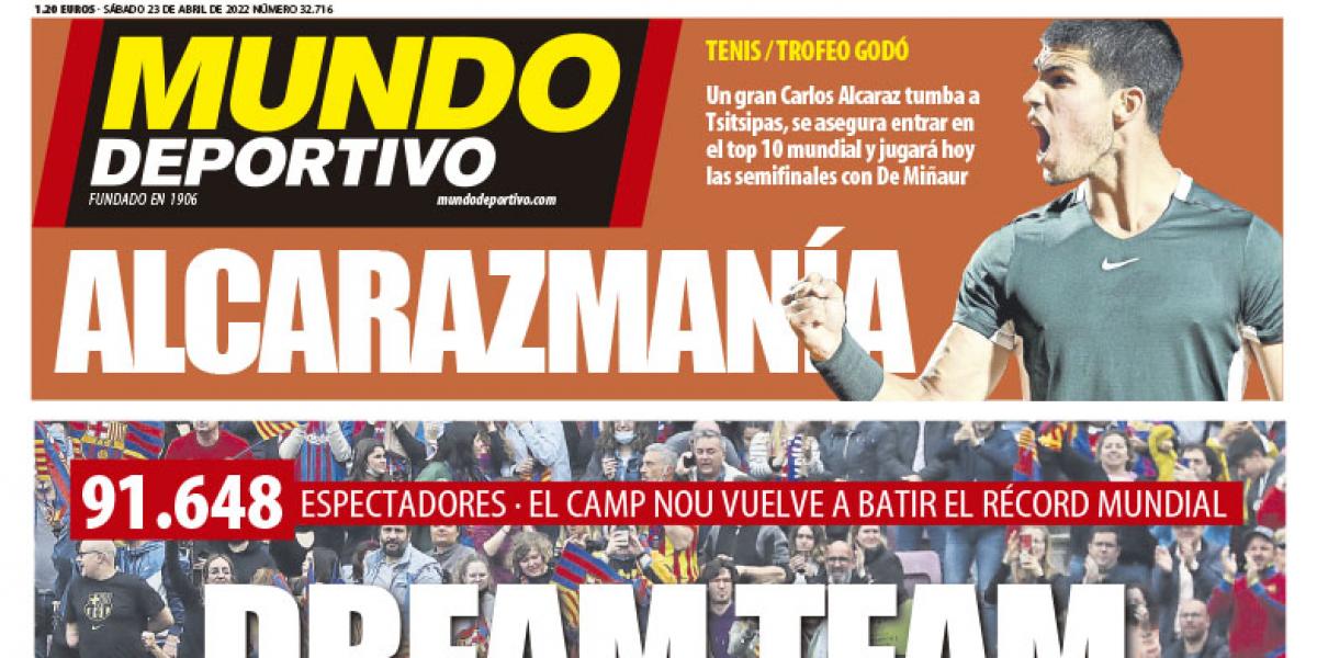 Las chicas vuelven a romper el récord y Alcaraz, a semis, en las portadas