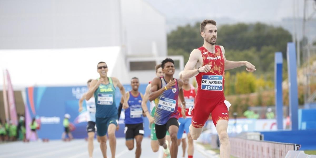 Álvaro de Arriba, quinto en la final de 800 metros en la reunión de Montreuil