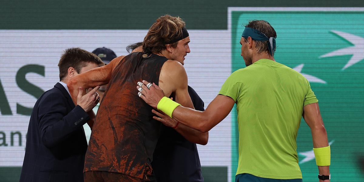 Zverev, operado de tres ligamentos rotos del tobillo derecho