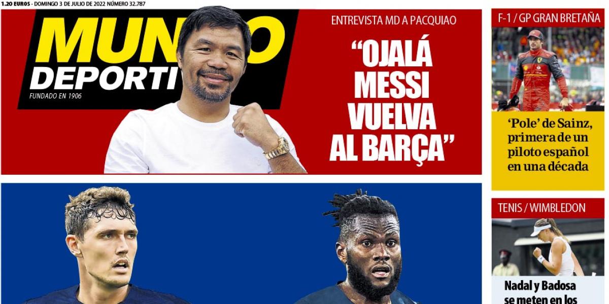 Christensen y Kessié, al Barça y la renovación de Benzema, en las portadas