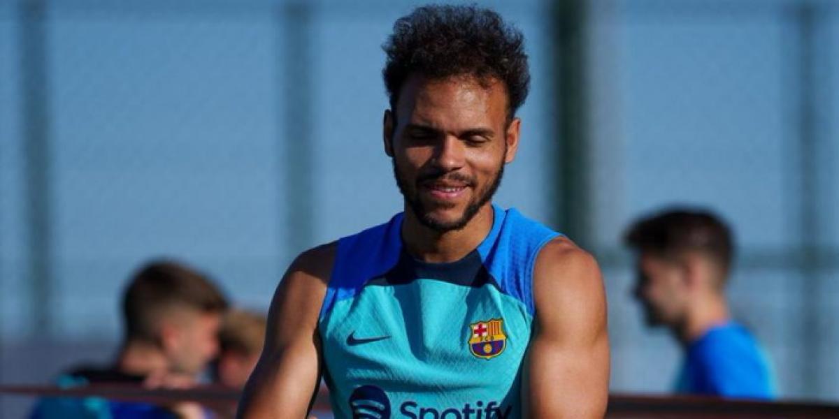 Emotiva despedida de Braithwaite del Barça