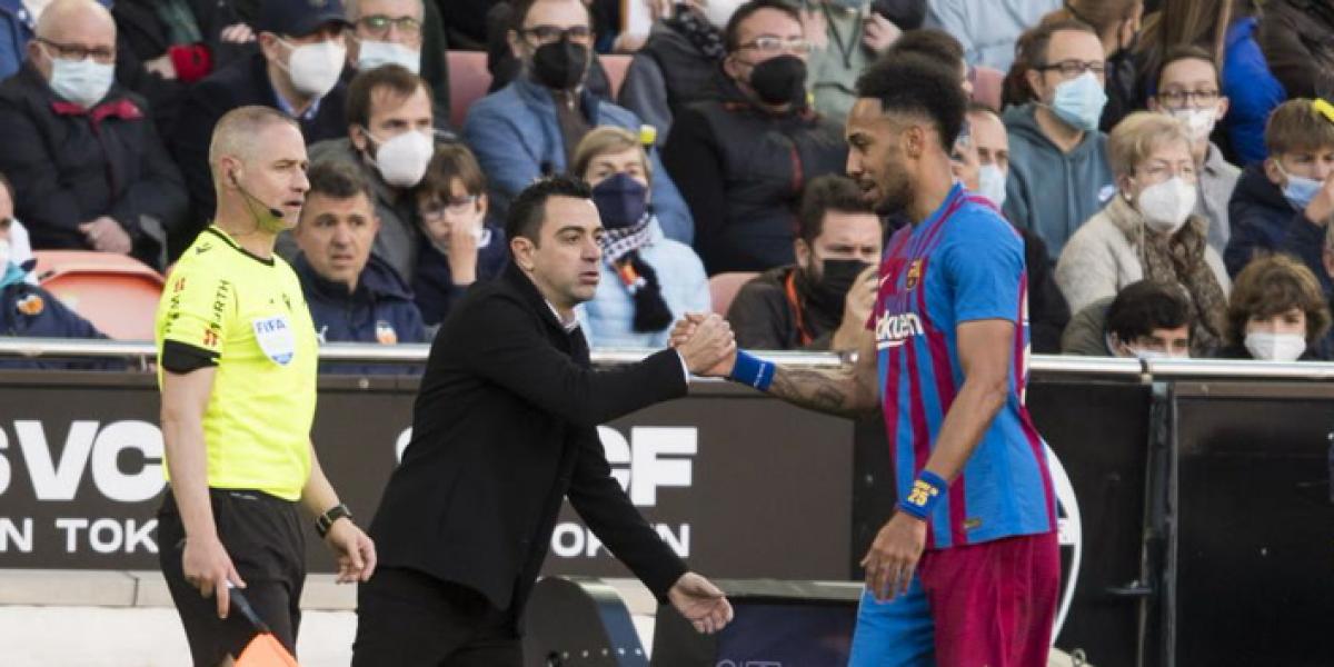 Aubameyang no piensa en moverse del Barça