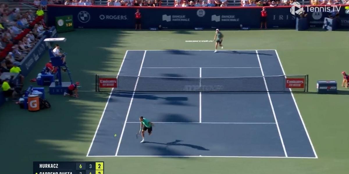 El mejor punto del Masters de Canadá es de Carreño: increíble