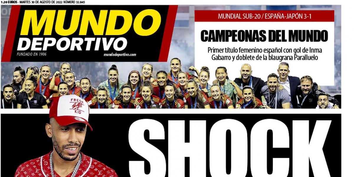 El Mundial femenino y el robo a mano armado a Aubameyang, en las portadas