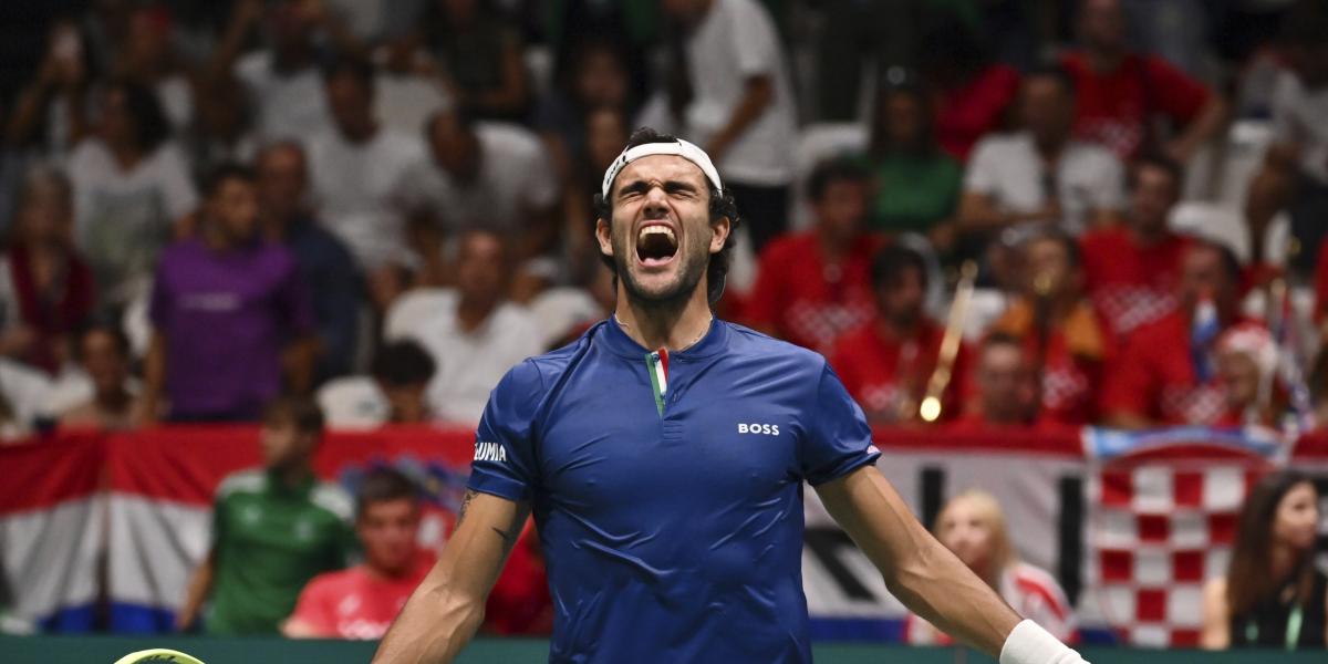 Berrettini reacciona a tiempo y cierra el triunfo de Italia contra Croacia