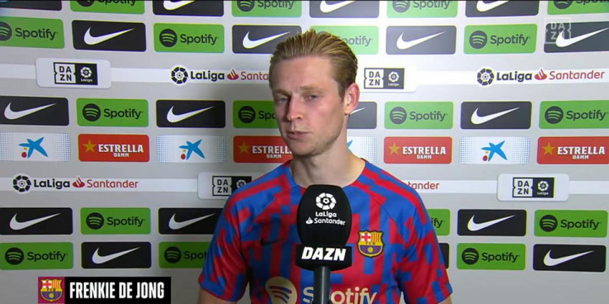 Frenkie De Jong habló tras la victoria del Barça ante el Elche