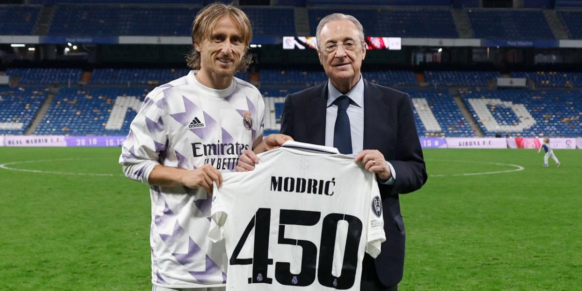 Modric, 450 partidos con el Real Madrid