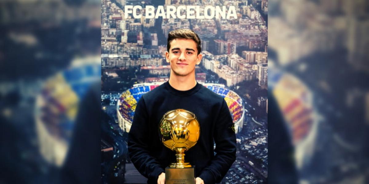 Gavi, feliz con el Golden Boy y más sabiendo que lo tienen Pedri y Messi