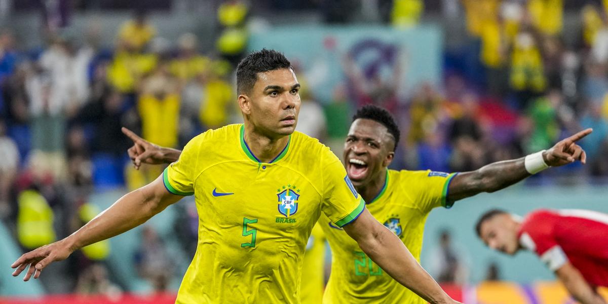 Lo que no se vio en la celebración del gol de Casemiro ante Suiza