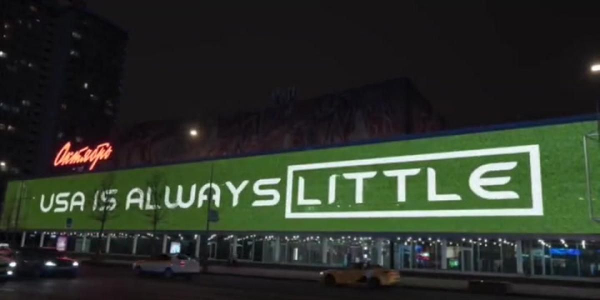 El llamativo mensaje en un cine de Moscú antes del Irán - USA