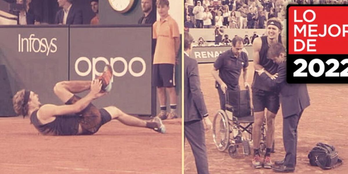 La escalofriante lesión de Zverev que dejó congelado a Nadal