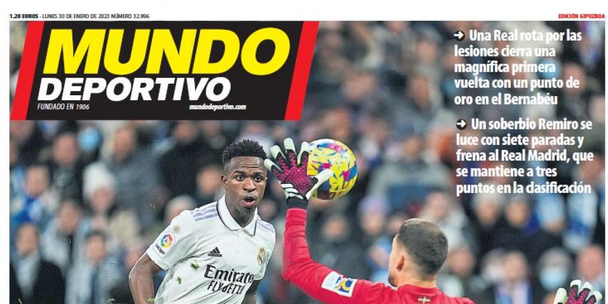 Portada de Mundo Deportivo Gipuzkoa del lunes 30 de enero de 2023
