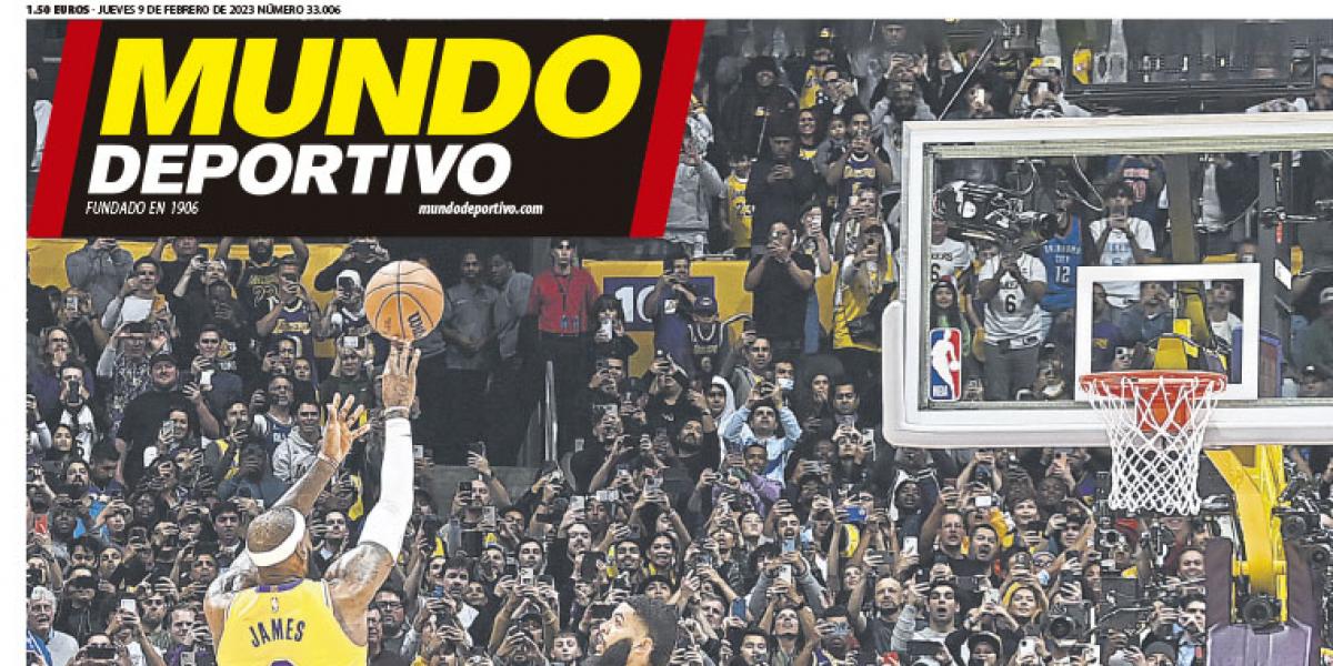 Portada de Mundo Deportivo del jueves 9 de febrero de 2023