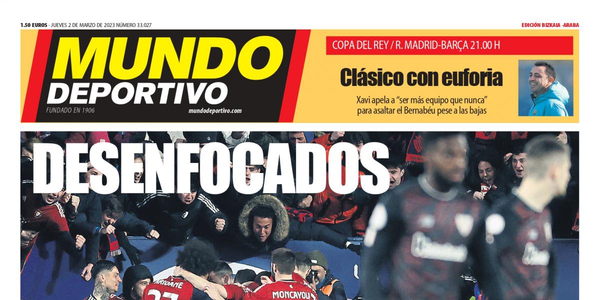 Portada de MD Bizkaia-Araba de hoy jueves