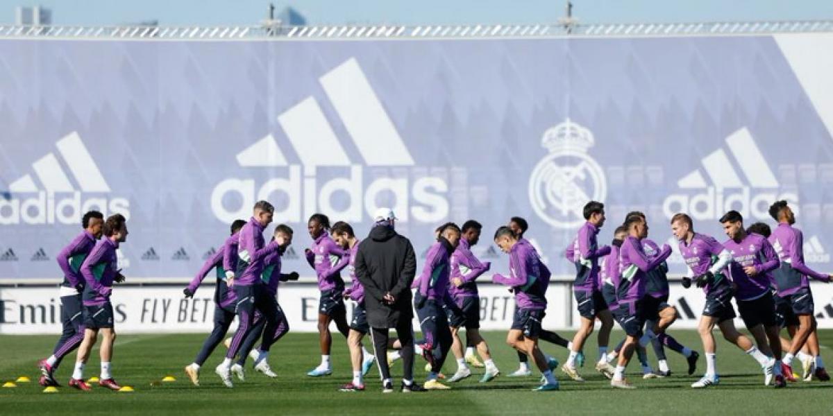 El Real Madrid entrena sin Modric ni Lunin