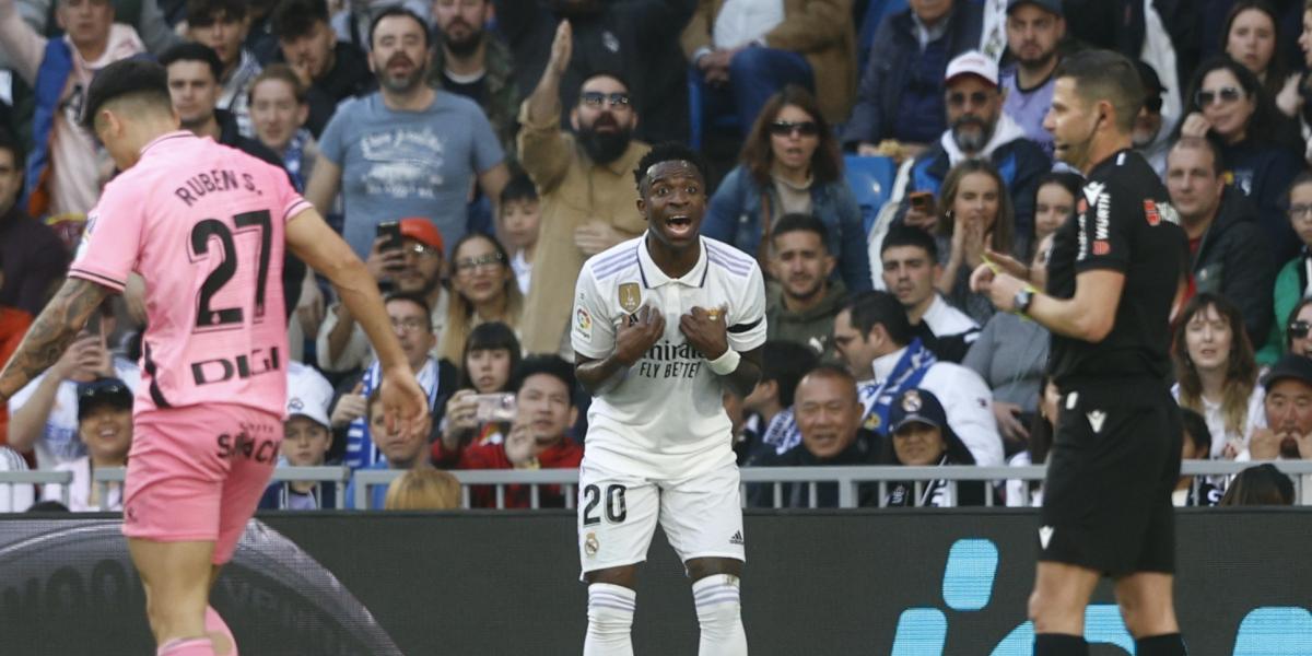 Vinicius y su increíble dato con las amarillas: ya es su año con más tarjetas